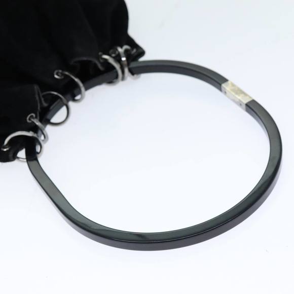 GUCCI Hand Bag Suede Outlet Black 001 3738 Auth 74647 - Picture 7 of 16